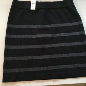 Knit black, Grey pencil skirt, szM, NWT